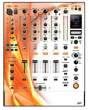 Pioneer DJ DJM 900 NEXUS Skin Orange Swirl